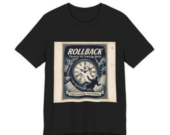 ROLLBACK Vintage Poster Shirt, Lustiges Geschenk für Programmierer, lustiges Geschenk für Programmierer, lustiges Geschenk für Programmierer, Retro Thriller Geburtstags Shirt