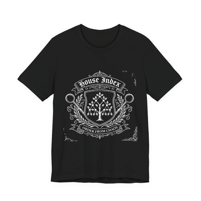 House Index Shirt, Funny SQL Server DBA Tee, Database Index Performance Tuning Gift, Developer Programmer Humor, Crest Tee image 2