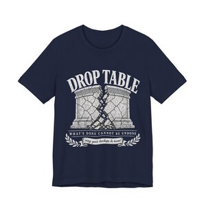 Drop Table What's Done (Wat is gedaan, kan niet ongedaan worden gemaakt) Shirt, grappig T-shirt DBA-databasebeheerder, vintage klassiek SQL Server-cadeau, verjaardag programmeur afbeelding 7