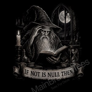 Gothic Coder Shirt, Funny SQL Programmer Tee