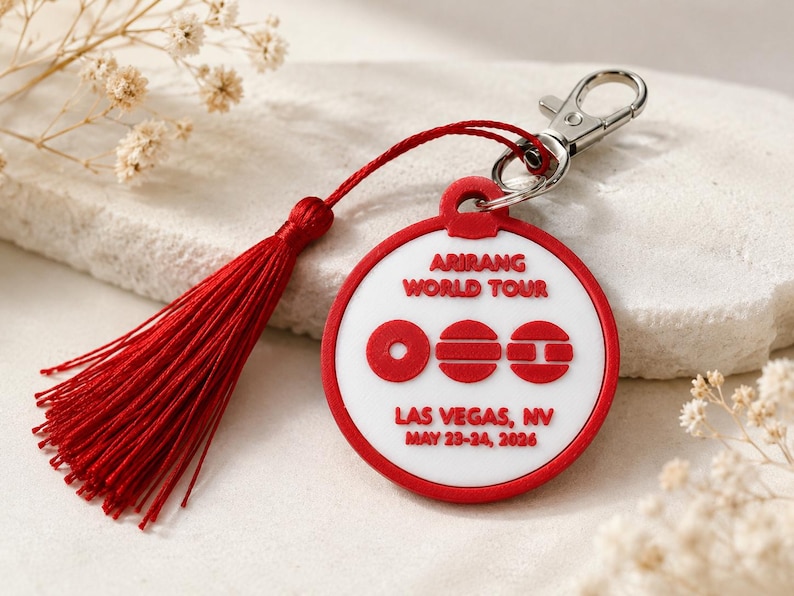 Concert Keychain BTS Inspired Arirang World Tour Keychain | 3D Printed City Keychain ...