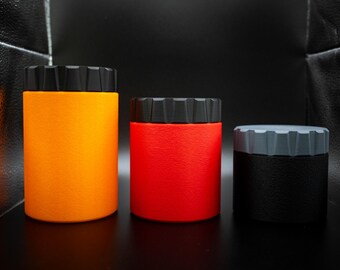 Minimalist Screw Lid Canister Set | 3D Printed Storage Jars | Airtight Container | Modern Kitchen Storage | Functional Organizer | Pantry