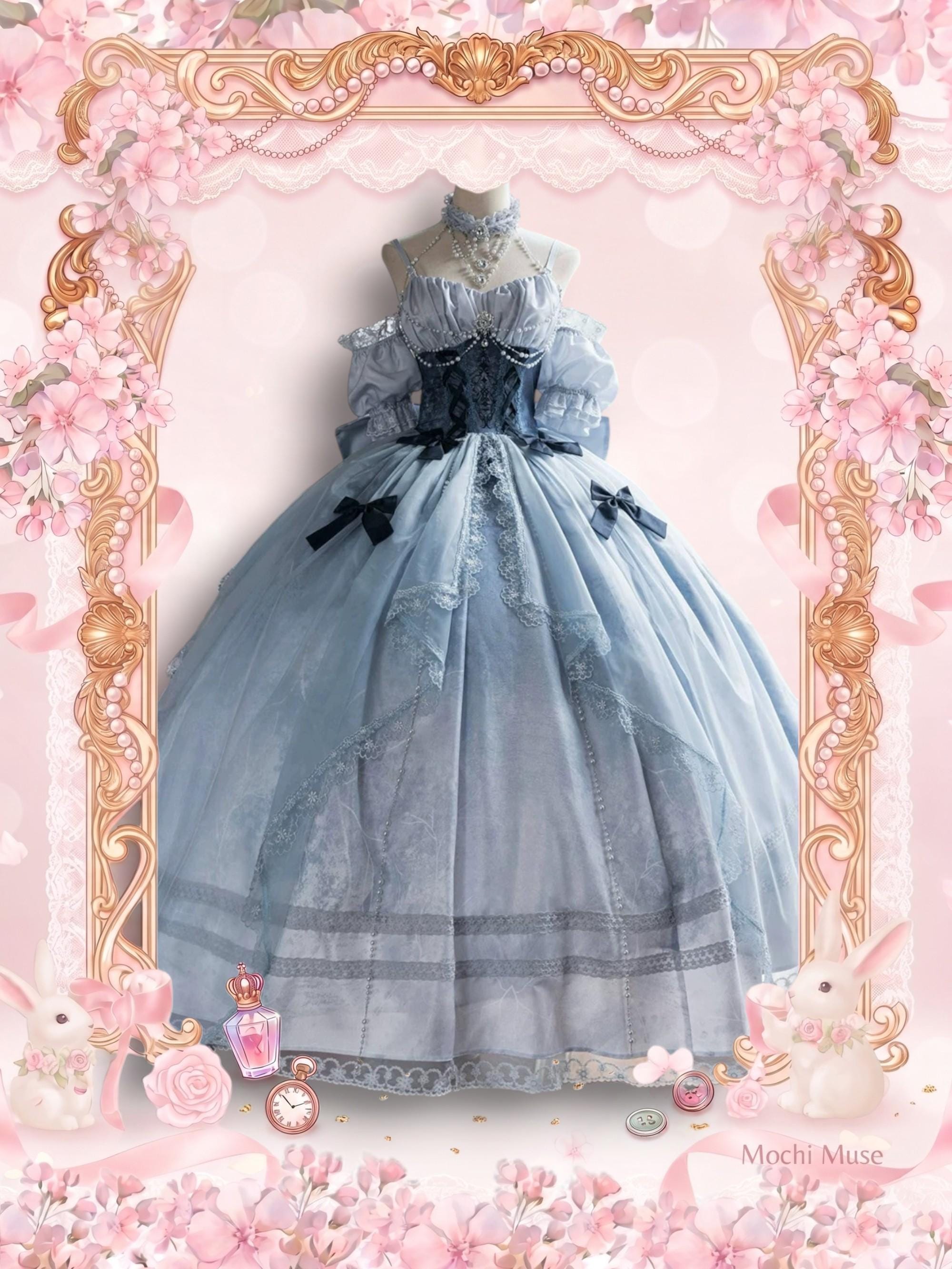 anime inspired prom dresses Elegant Long Dress in Anime Style created on Craiyon