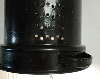 Canning Strainer Lamp, Farmhouse Swag Light, Rustic Kitchen Lighting, Unique Island or Sink Light, One of a Kind