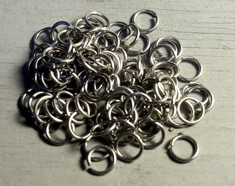 Chain Mail Jump Rings Stainless 1/8" X .030" QTY: 500 - Free Shipping