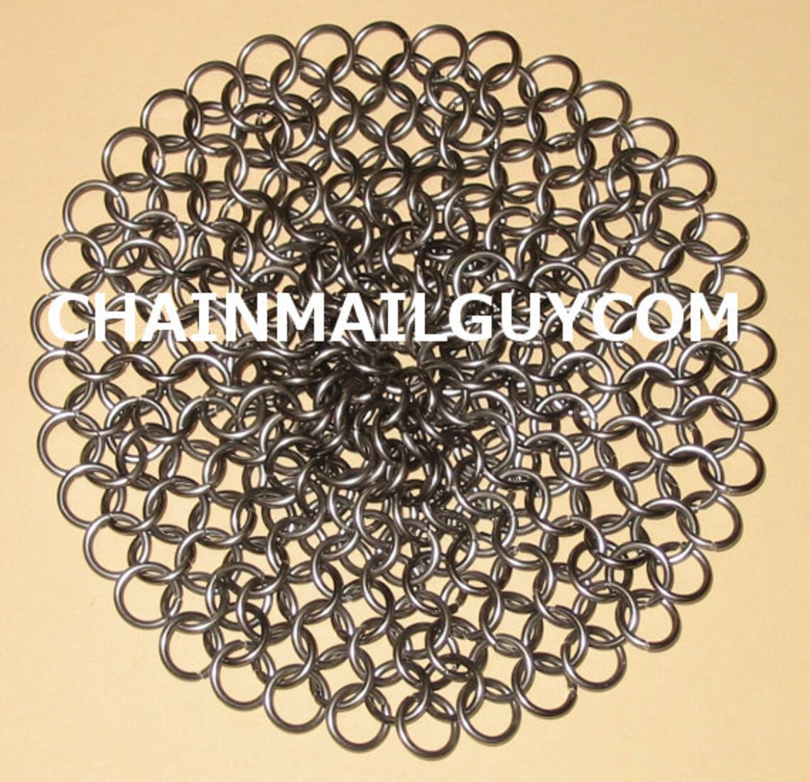 Chain Mail Scrubber Stainless Steel Round Free Shipping Etsy