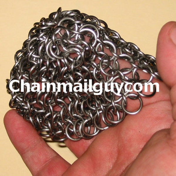 Chain Mail Scrubber Stainless Steel Round Free Shipping