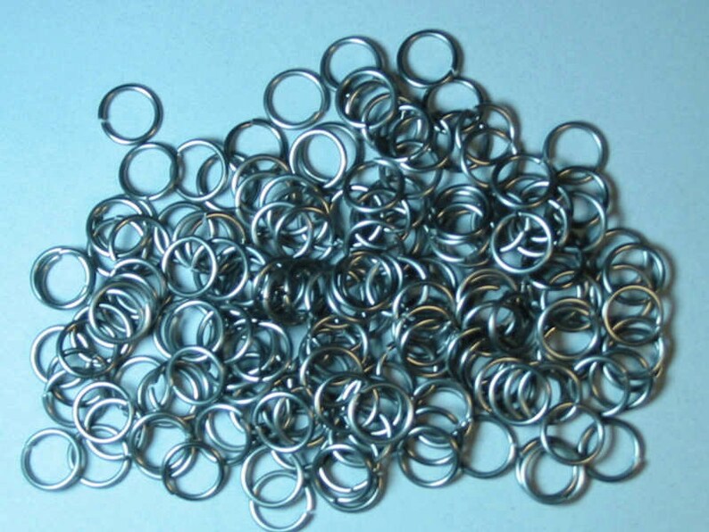 Jump Rings Stainless .375 X .062 3/8 X 14AWG QTY: 500 Free Shipping image 1