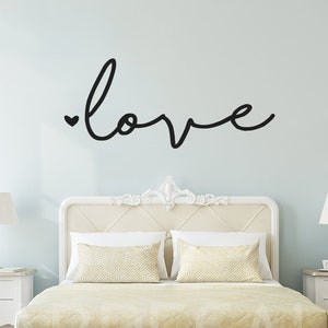 Love Wall Decal, Bedroom Decor, Love Wall Sticker, Living Room Wall Decals, Love Wall Decor - ID372