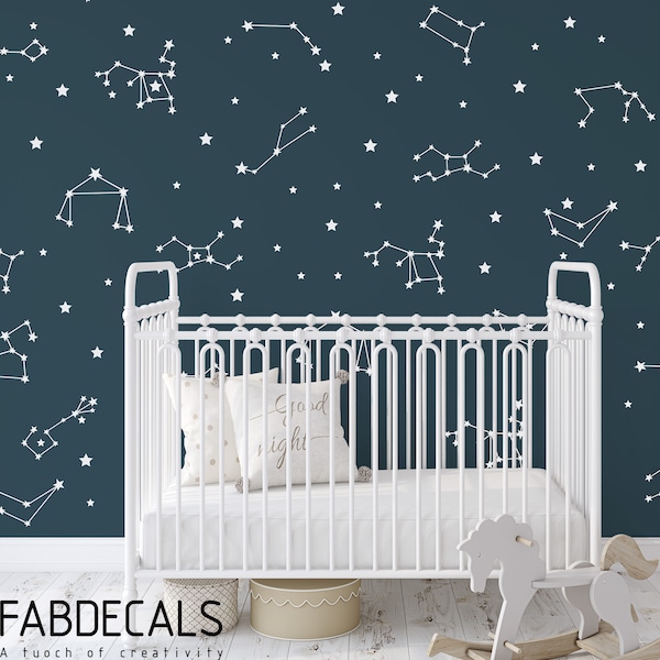Constellation Wall Decal Etsy