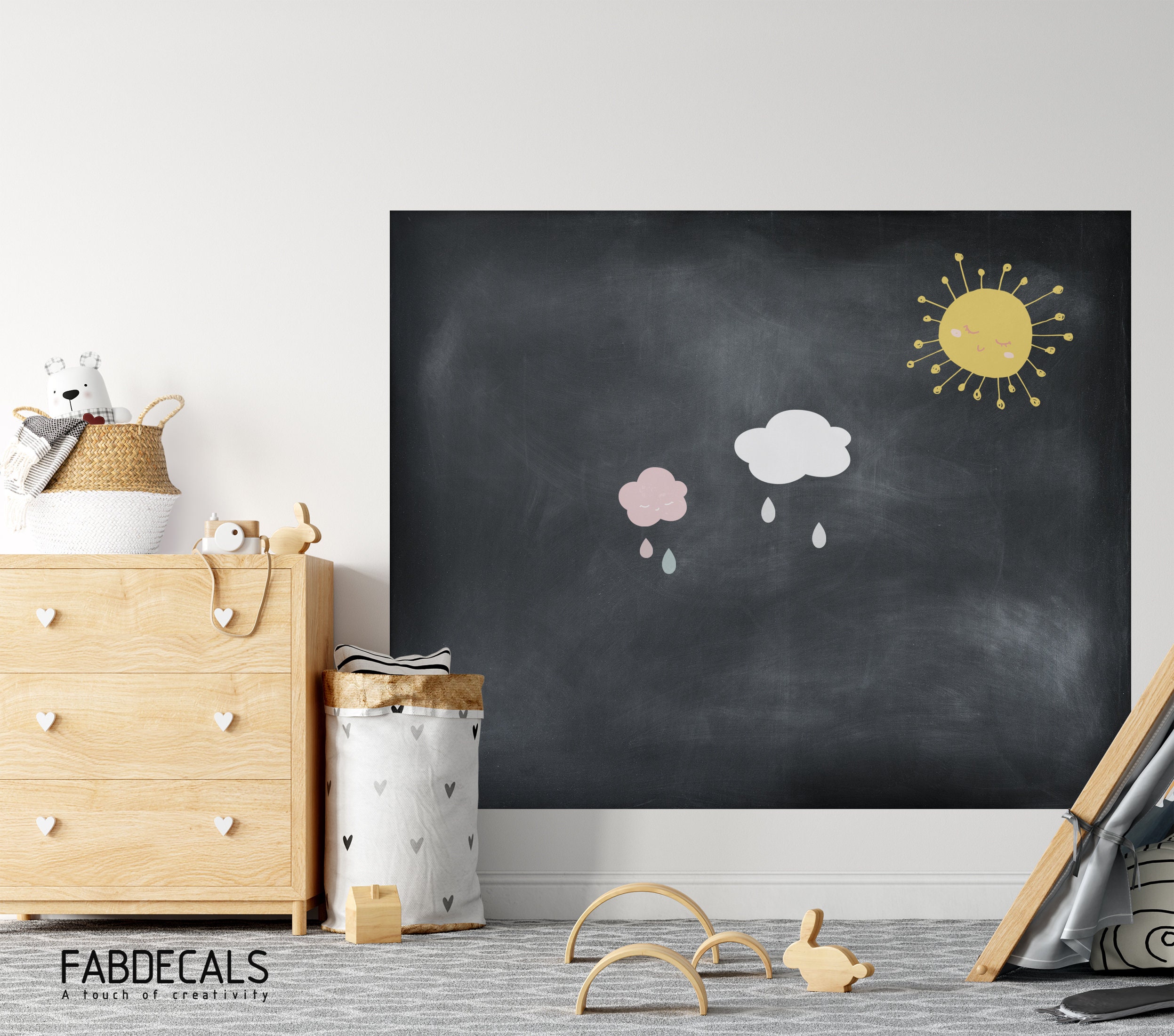 Household Chalkboard Sticker Daily Use Wall Sticker Self-Adhesive Schedule Board, Size: 46x4x4CM