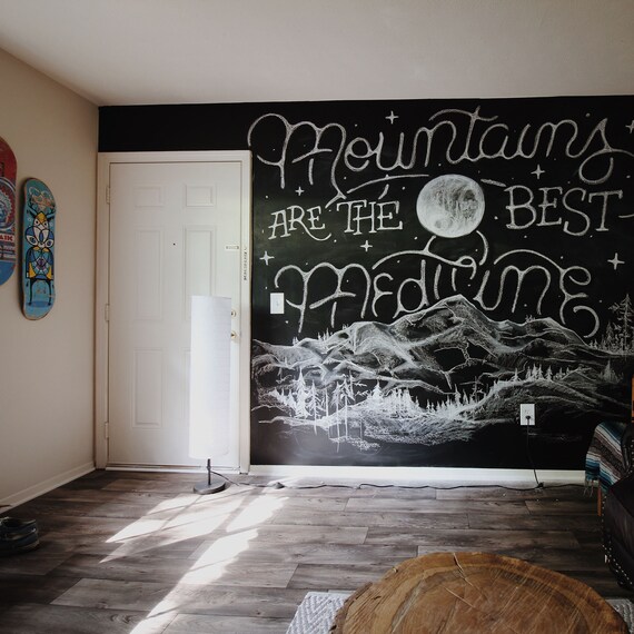 Large Chalkboard Wall Decal Diy Make Your Own Area Or Sign Self Adhesive 416