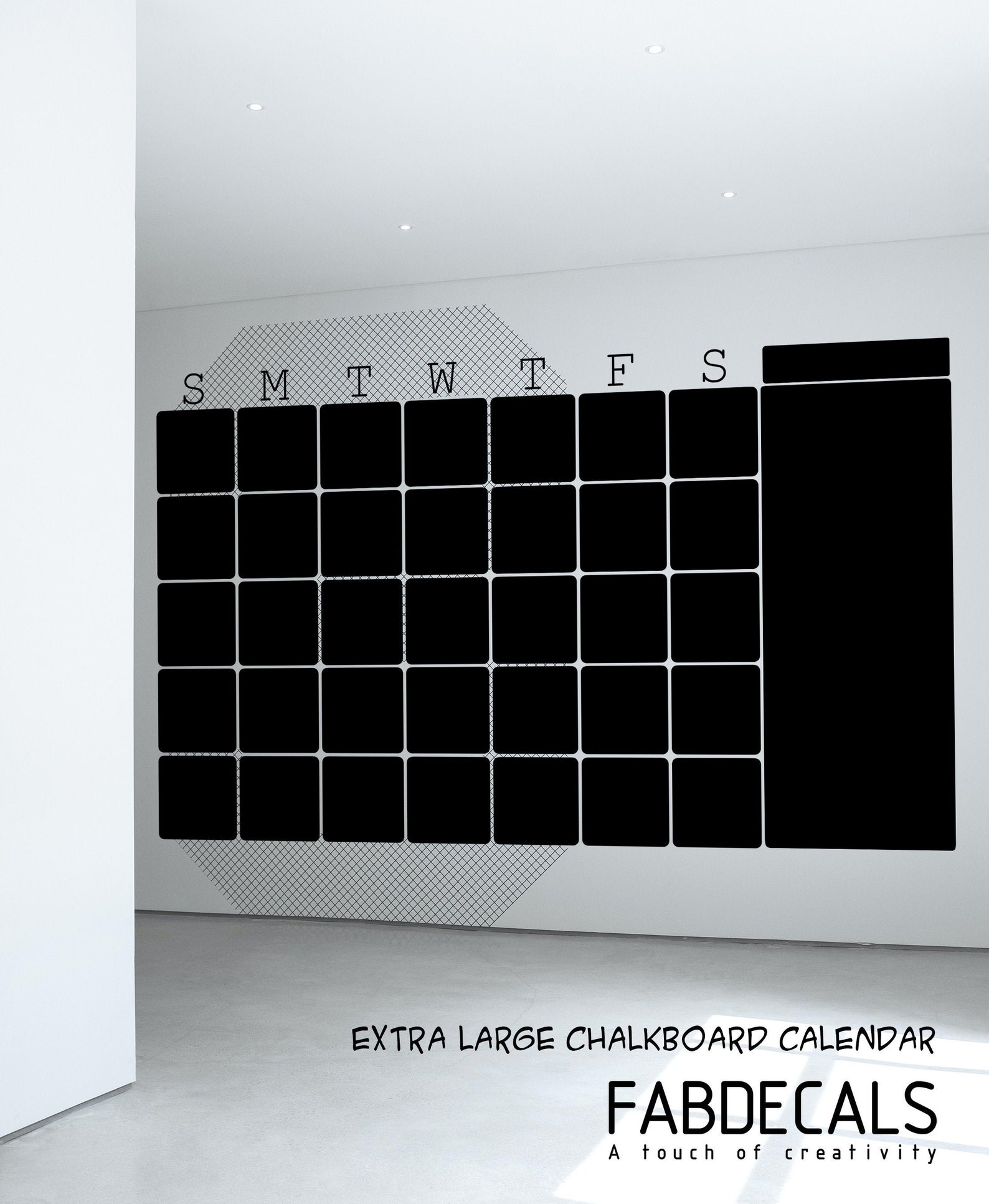 Extra Large Chalkboard Calendar Decal This Month Calendar Etsy