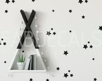 Stars Wall Decals Set, Kids Room Decor, Little Stars, Peel And Stick Wall Decal, Confetti Star Decals, Removable Star Wall Stickers, ID679
