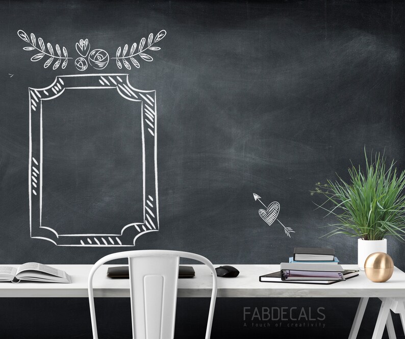 Chalkboard Wall Sticker Wall Decal Blackboard Self Adhesive Etsy