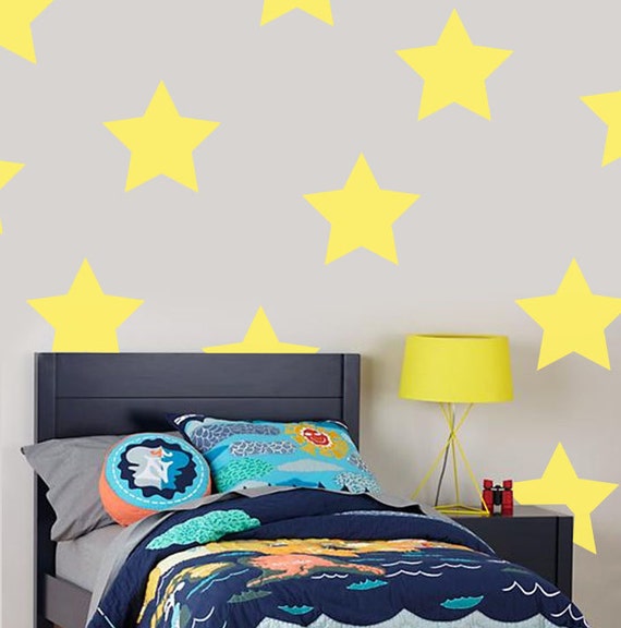 Big Star Wall Decals Kids Bedroom Wall Decor Removable Vinyl Wall Decals Many Colors Available Id665