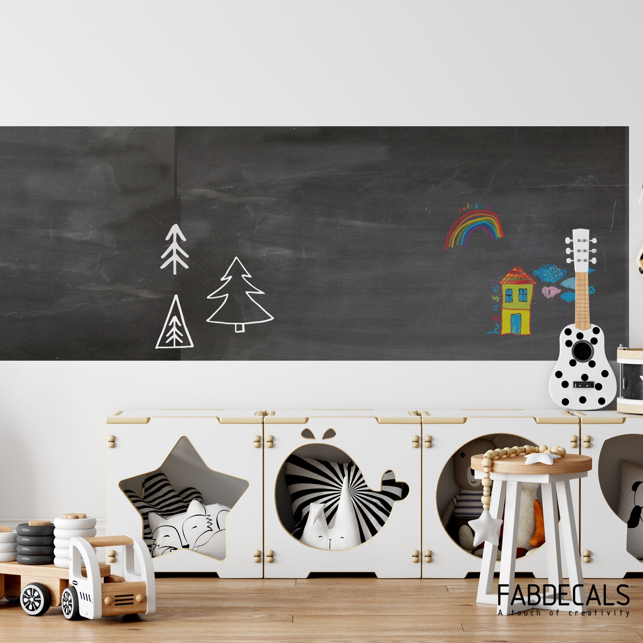 Peel and Stick Magnetic Chalkboard, Magnetic Blackboard Wallpaper, Removable  Wallpaper, Kitchen Chalkboard Wallpaper, Black Wallpaper W2 