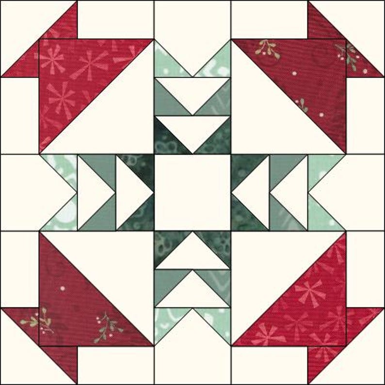 Rustic Crossings Farmhouse Foundation Paper Piecing PDF Quilt Block ...