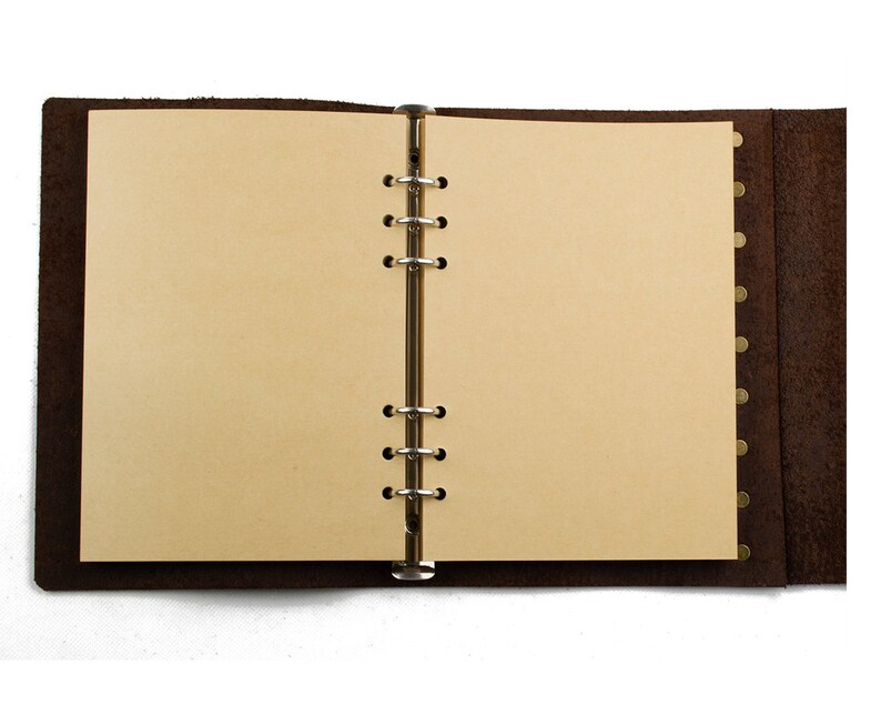 Classic Leather Journal Refillable With Strap Buckle Loose Etsy