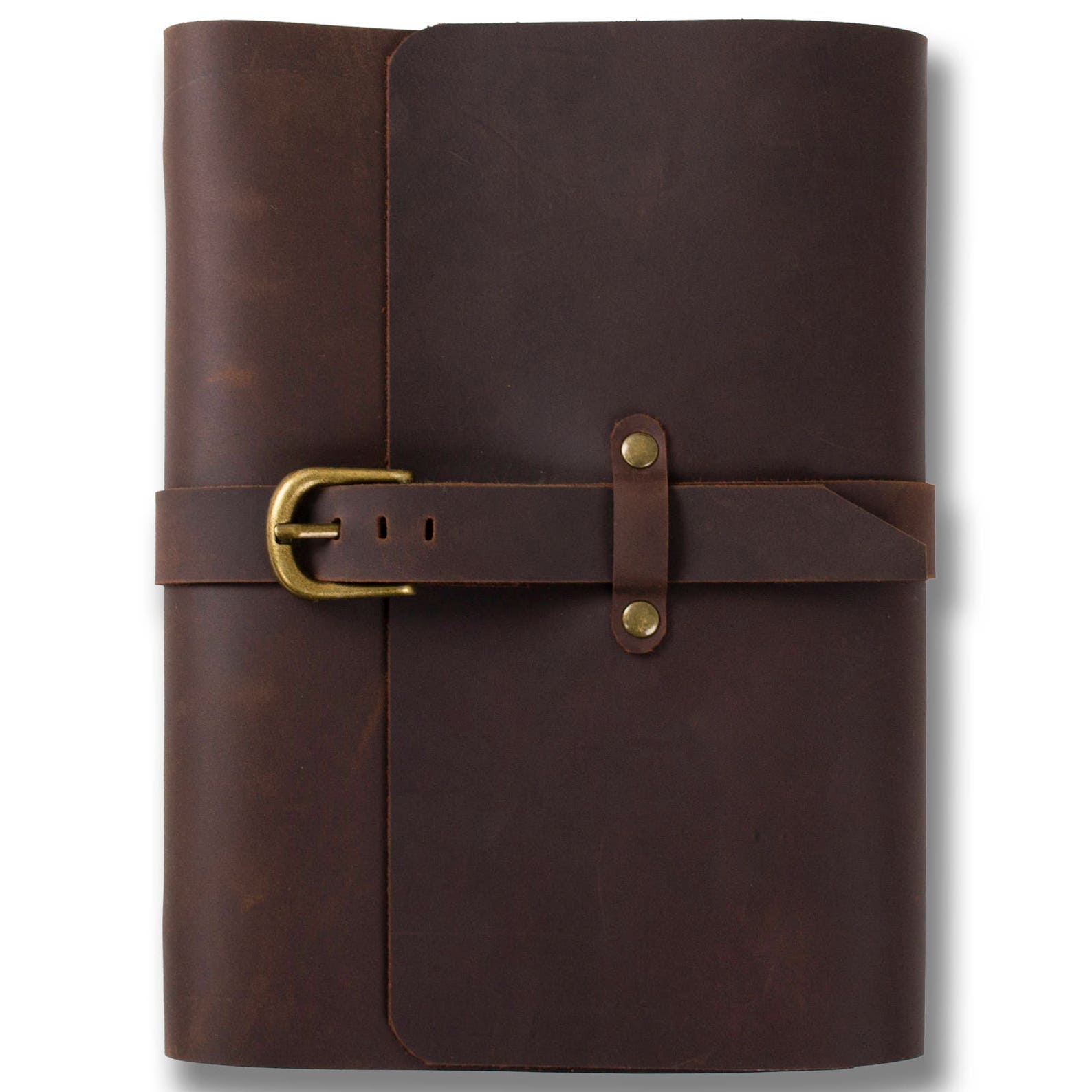 Classic Leather Journal Refillable With Strap Buckle Loose - Etsy