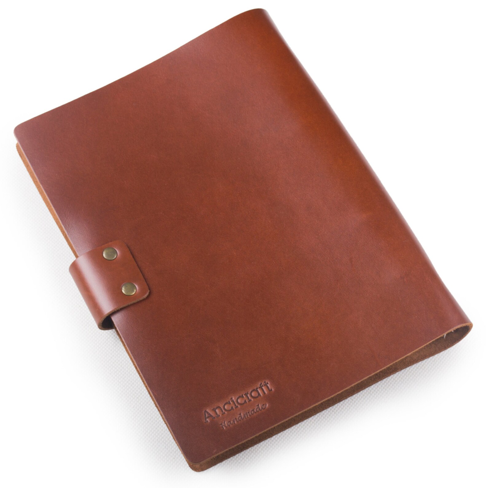 Simple Classic Leather Journal Refillable With Strap Loose Etsy