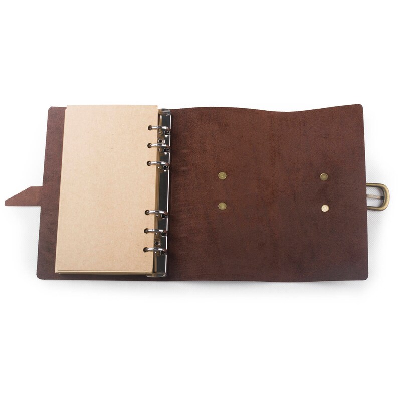 Classic Leather Journal Refillable With Strap Buckle Loose Etsy