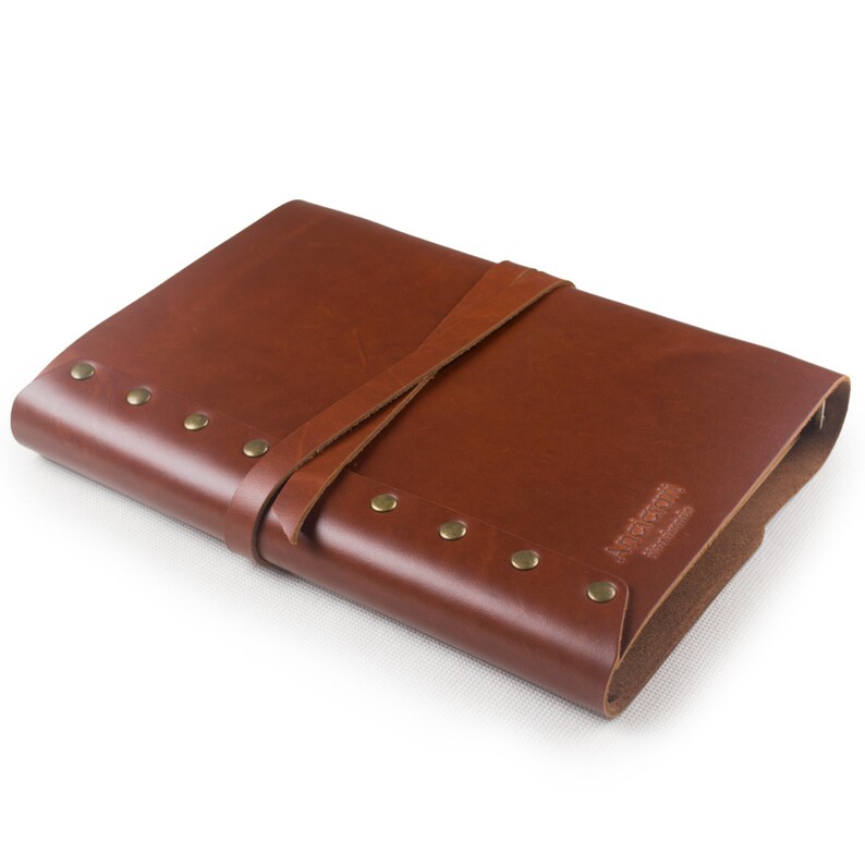 Simple Classic Leather Journal Planner Refillable With Strap Etsy