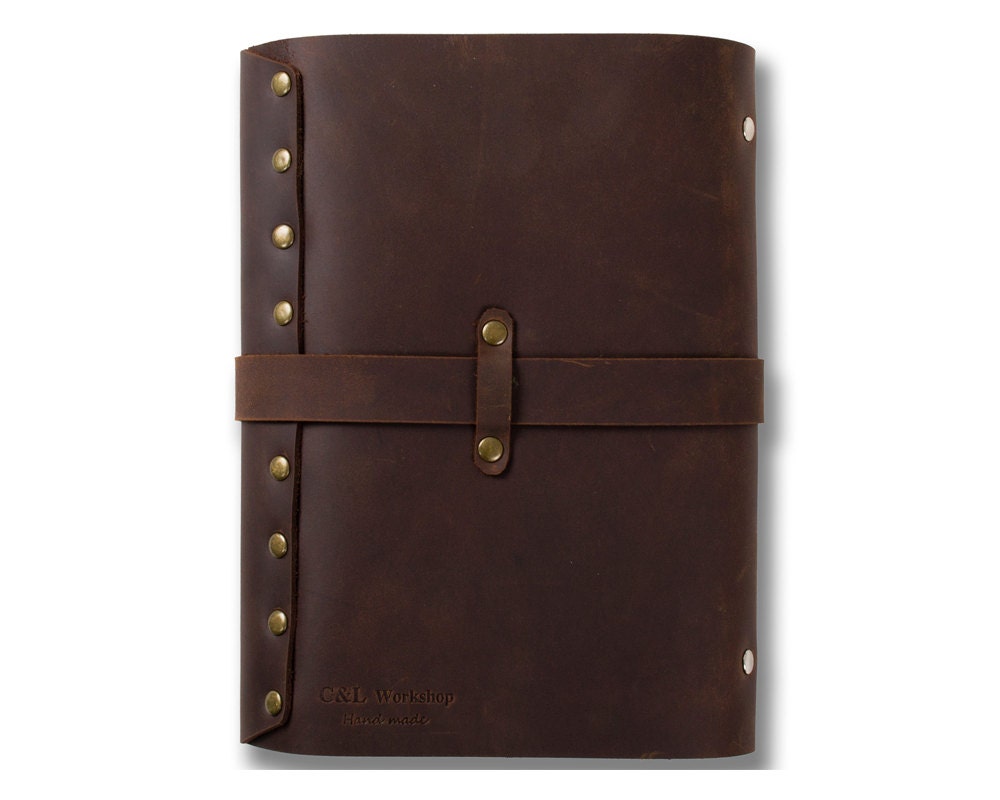 Classic Leather Journal Refillable With Strap Buckle Loose - Etsy