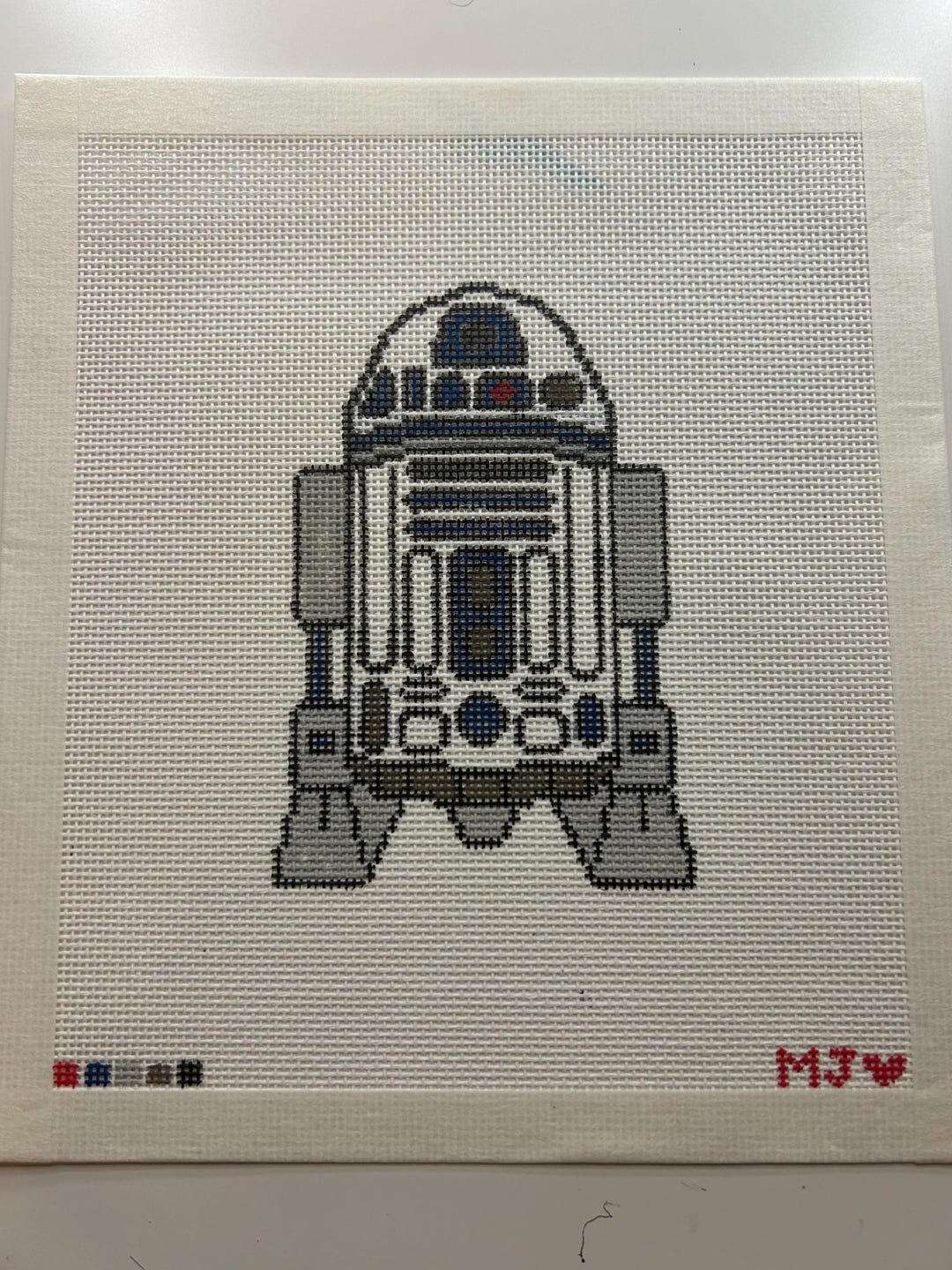 R2D2 Starwars - Hand Painted Needlepoint Canvas - 18ct Mesh - Etsy