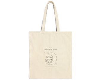 Luna Tote Bag (beige & black) - Moon In June
