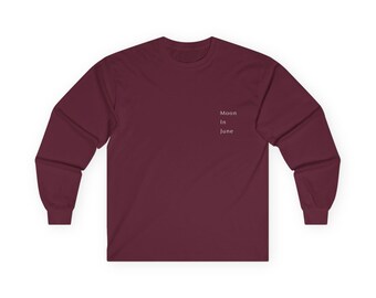 Moon In June Long Sleeve T-Shirt (white logo)