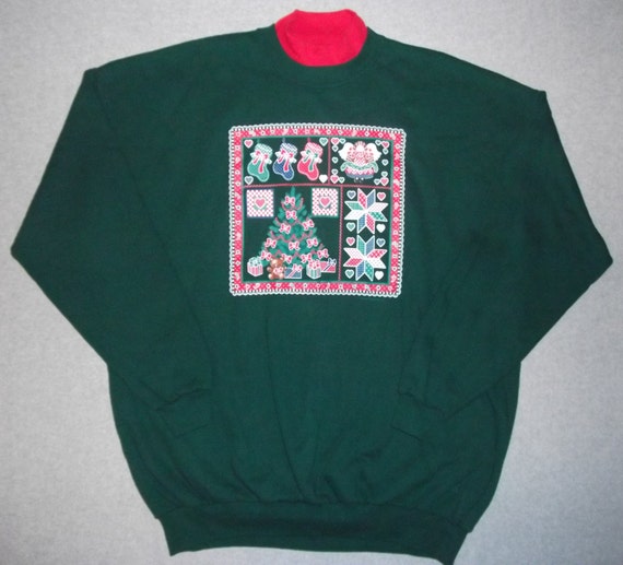 YUNY Womens Pullover Long Sleeve Father Christmas Inclined Shoulder Sweatshirts Green XL YUNY Womens Pullover Long Sleeve Father Christmas Inclined Shoulder Sweatshirts Green XL