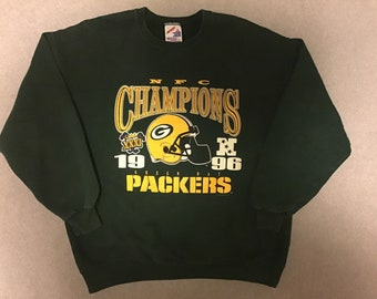 Green Bay Packers Sweatshirt Vintage 90s Super Bowl Titletown Greenbay Packer Football NFL Winter Sweater Frozen Tundra XL Extra Large