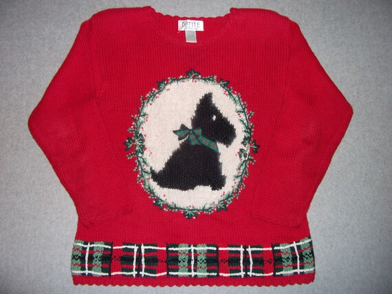scottie dog christmas sweater