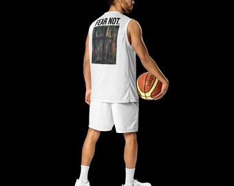 Recycled unisex basketball jersey