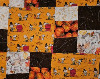Snoopy Thanksgiving quilt