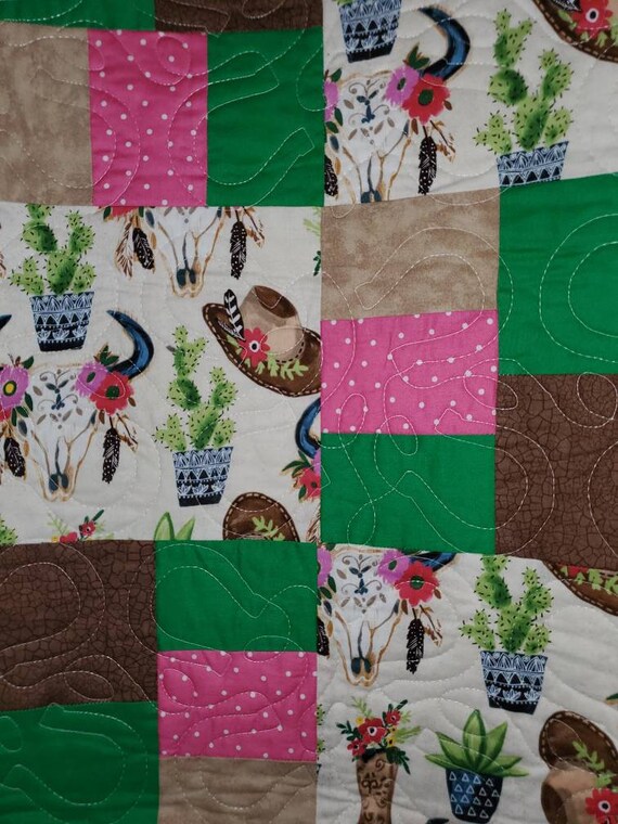 Handmade Southwestern Horse Themed Quilt Etsy