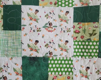 Tiana / Princess and the frog themed quilt