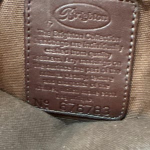Brighton Brown Embossed Shoulder Bag with Woven and Heart Accents image 5