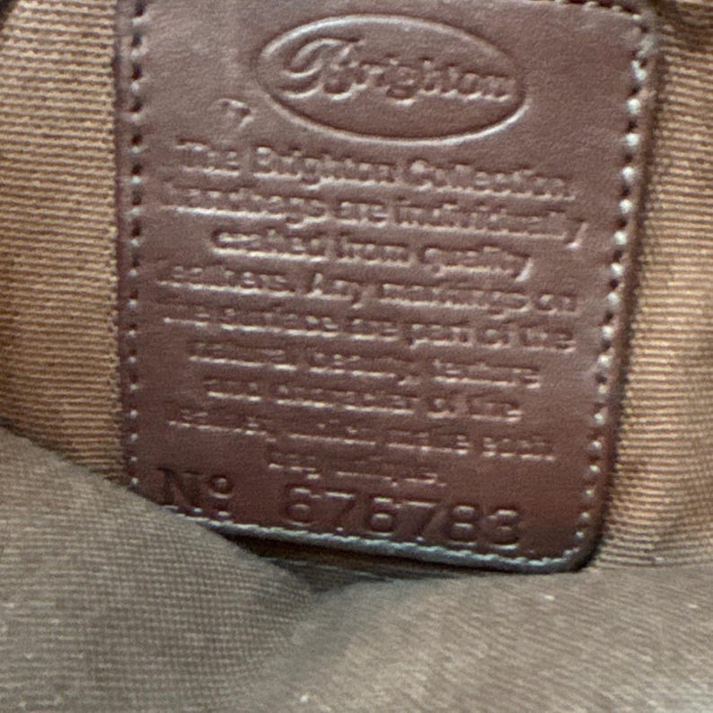 Brighton Brown Embossed Shoulder Bag with Woven and Heart Accents image 5