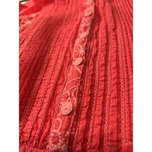 Johnny Was Embroidery Front & Back Large. Tangerine Tunic/Dress Bohemian Style image 12