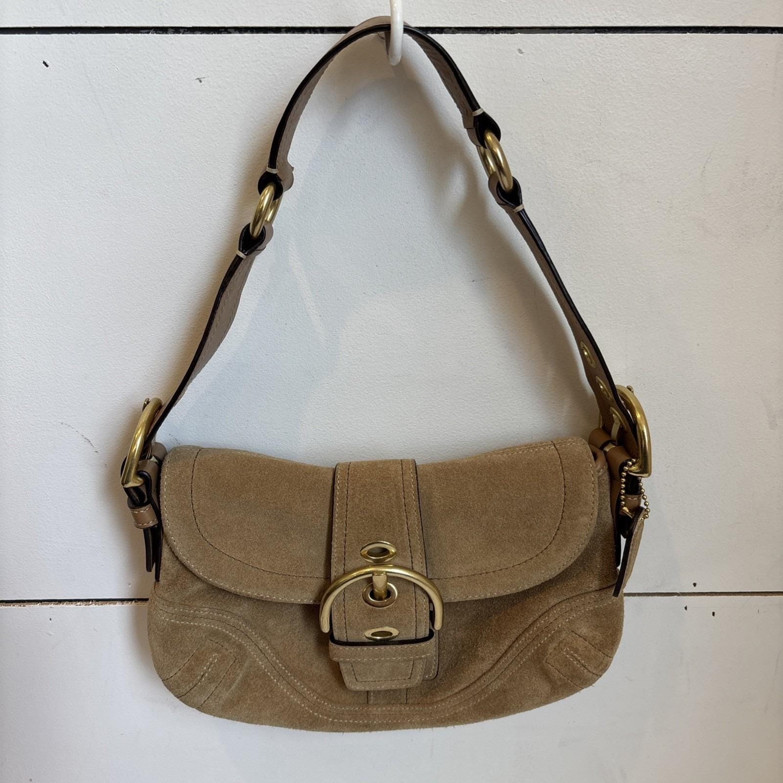 Suede Coach Bag - Etsy