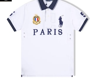 Camiseta Polo Ralph Lauren Polo Paris // Unisex Big Pony Lujo PRL Chief Keef