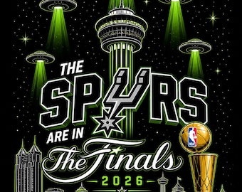 San Antonio Spurs Finals Shirt Design, Victor Wembanyama Alien Invasion Tee Sublimation (PNG Digital Download)
