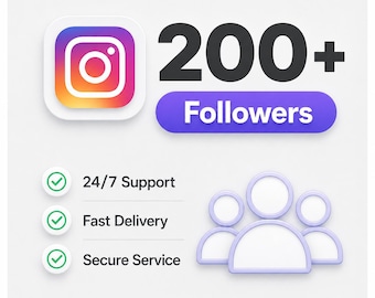 200+ Instagram-Follower | Schnelle Lieferung | Sicher & Nicht Tropfen | Echte aktive Benutzer