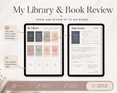 Digital Reading Journal PDF for GoodNotes, Reading Planner, Book Tracker, Book Review Template, Hyperlinked Notability Journal