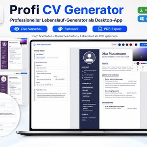 Generator CV dla systemu Windows – profesjonalna aplikacja do tworzenia CV w formacie HTML z podglądem na żywo i eksportem do formatu PDF