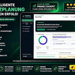 Planejador Financeiro Digital em HTML | Planejador de Orçamento Mensal, Controle de Despesas Domésticas | Melhor Alternativa ao Excel