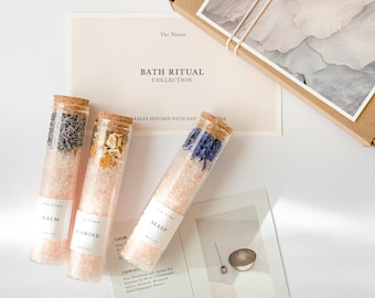 Badesalz Tubes • Geschenk Set • Aromatherapie • Spa Ritual • Ätherische Öle
