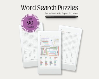 Wortsuchrätsel für reMarkable Paper Pro Move (Digitales PDF)